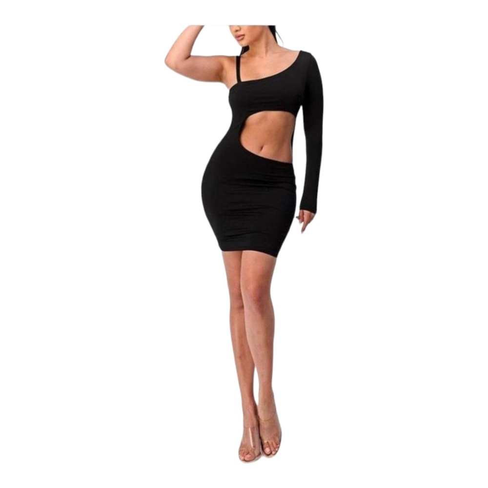 Black Bodycon Mini Dress